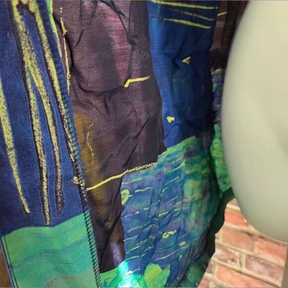 August Max Woman Vintage Abstract Open Front Jacket – Women’s Size 18 - Picture 3 of 8